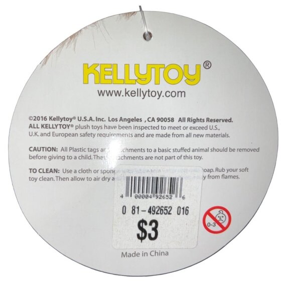 Kellujoy Original Brown & Pink Plush Teddy Bears With Checkered Bows Soft Cuddly - Picture 11 of 11